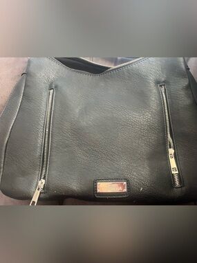Saint Sabrina Black Leather Shoulder conceal carry  Bag
